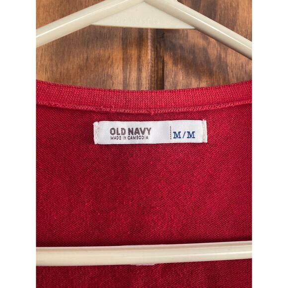 Old Navy red sweater size medium - Picture 2 of 5